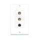 Placa Tapa decora ABS puertos 2 USB 2.0 + Jack audio 3.5 mm